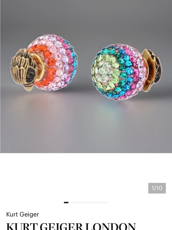 Kurt Geiger Jewelry - Kurt Geiger Rainbow Crystal Dome Stud Earrings